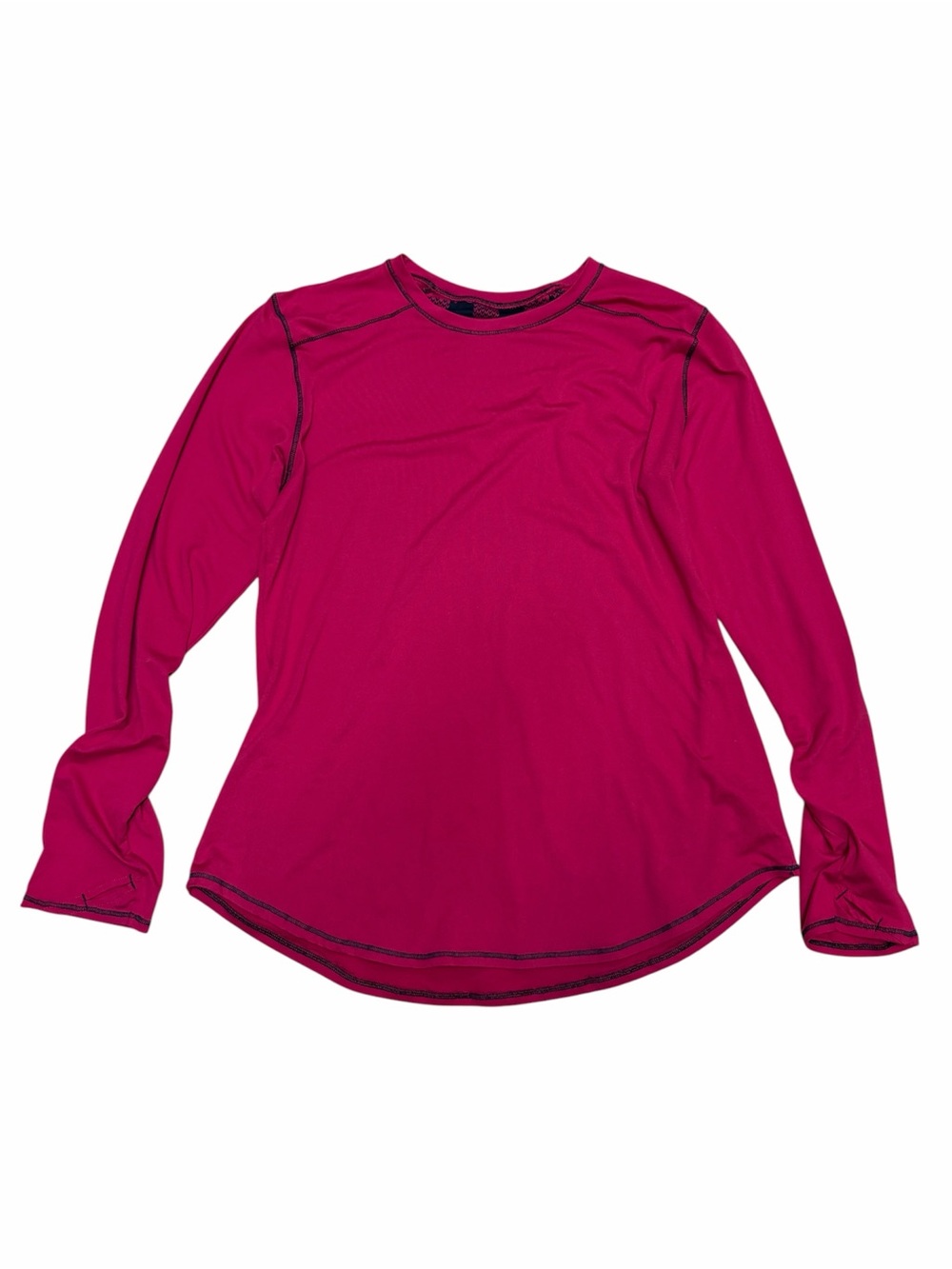 ClimateRight Cuddl Duds Women L Raspberry Pink Red Long Sleeve Base Layer Top